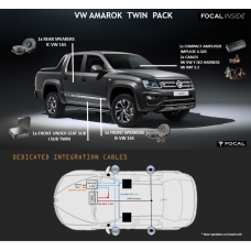 FOCAL INSIDE Speaker Upgrade Pack 6.2 Impulse to Fit VW AMAROK 2010 - 2021